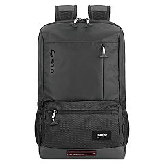 Solo Draft Backpack, Fits Devices Up to 15.6", Nylon, 6.25 x 18.12 x 18.12, Black (VAR7014)