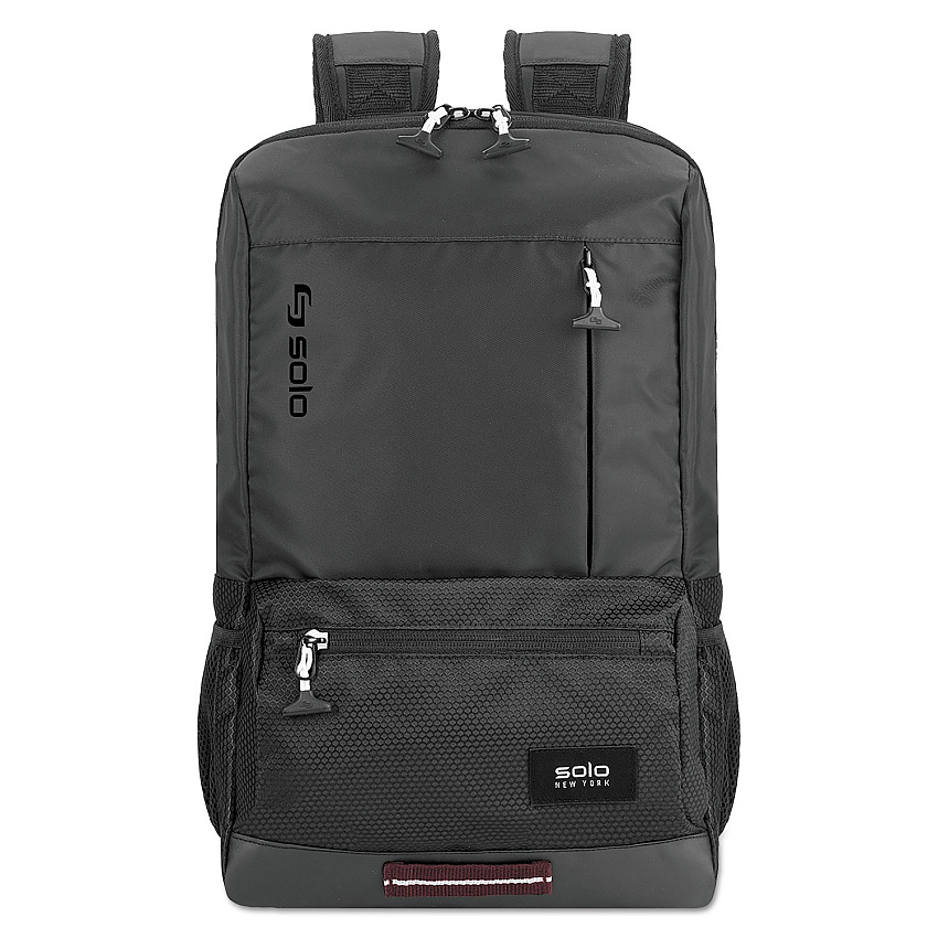 Solo Draft Backpack, Fits Devices Up to 15.6", Nylon, 6.25 x 18.12 x 18.12, Black (VAR7014)