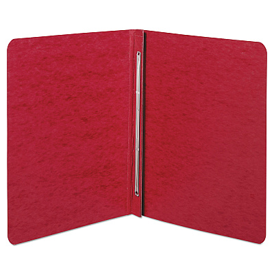 ACCO Pressboard Report Cover with Tyvek Reinforced Hinge, Two-Piece Prong Fastener, 3" Capacity, 8.5 x 11, Executive Red (25979)