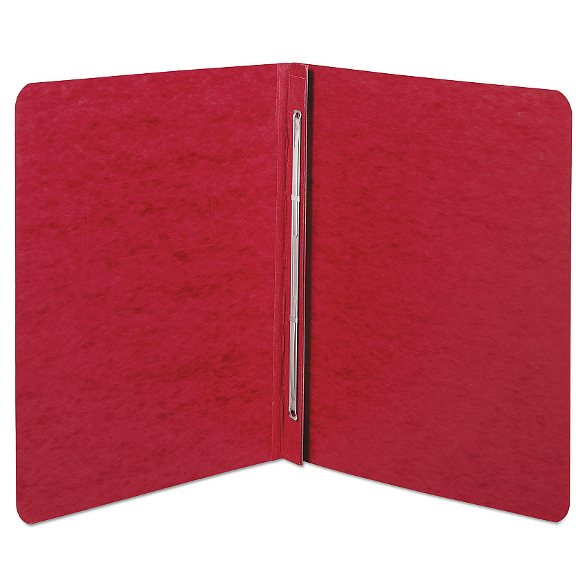 ACCO Pressboard Report Cover with Tyvek Reinforced Hinge, Two-Piece Prong Fastener, 3" Capacity, 8.5 x 11, Executive Red (25979)