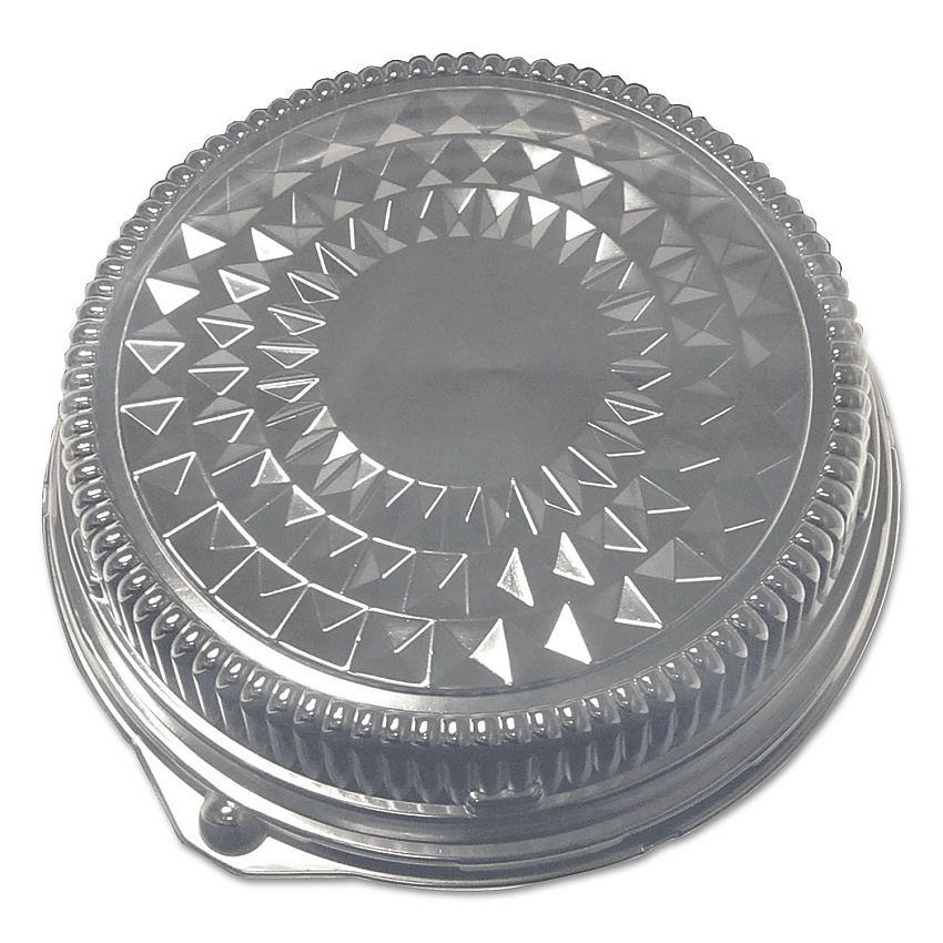Durable Packaging Dome Lids for 16" Cater Trays, 16" Diameter x 2.5"h, Clear, 50/Carton (16DL)