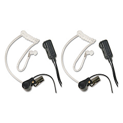 Midland AVPH3 Monaural Behind The Ear Headset, Clear, 2/Pack
