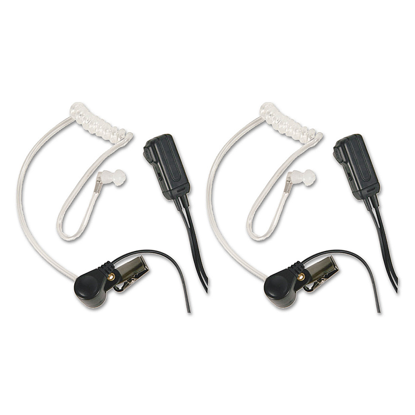 Midland AVPH3 Monaural Behind The Ear Headset, Clear, 2/Pack