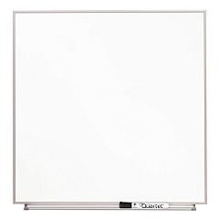 Quartet Matrix Magnetic Boards, Painted Steel, 23 x 23, White, Aluminum Frame (M2323)