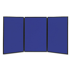 Quartet Show-It! Display System, 72 x 36, Blue/Gray Surface, Black Frame (SB93513Q)