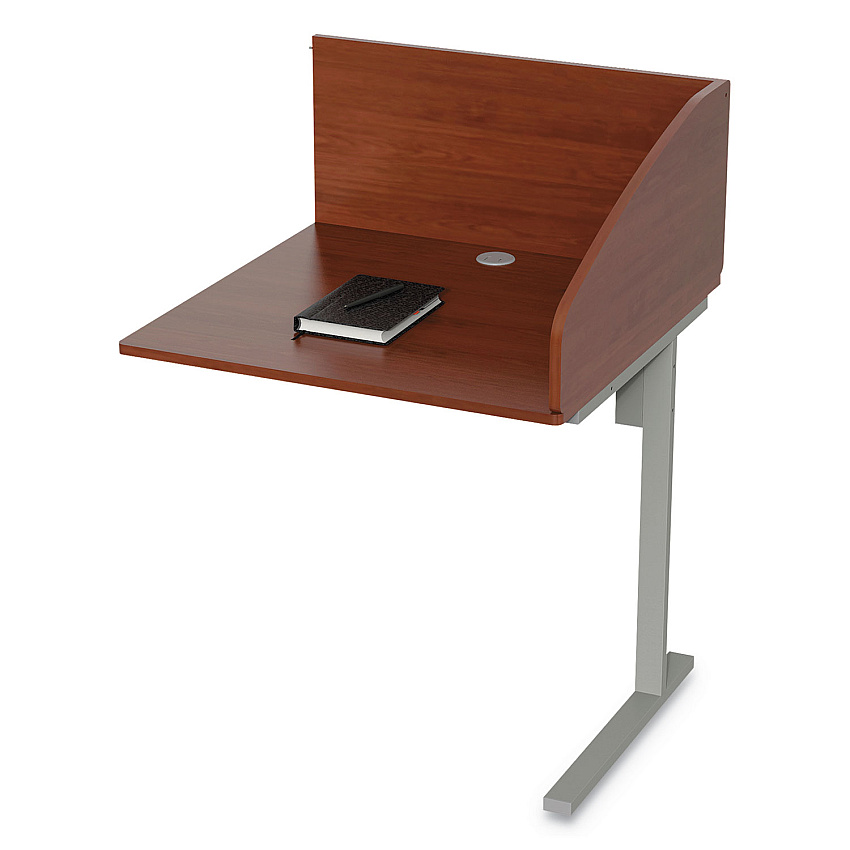 Linea Italia Study Carrell Add On, 1-Leg, 31.25 x 23.25 x 45.25, Cherry (SC802CH)