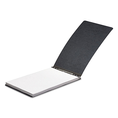 ACCO PRESSTEX Report Cover with Tyvek Reinforced Hinge, Top Bound, Two-Piece Prong Fastener, 2" Capacity, 11 x 14, Black/Black (19021)