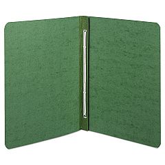 ACCO PRESSTEX Report Cover with Tyvek Reinforced Hinge, Side Bound, 2-Piece Prong Fastener, 8.5 x 11, 3" Capacity, Dark Green (25076)