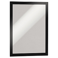 Durable DURAFRAME Sign Holder, 8.5 x 11, Black Frame, 2/Pack (476801)