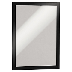 Durable DURAFRAME Sign Holder, 8.5 x 11, Black Frame, 2/Pack (476801)