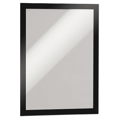 Durable DURAFRAME Sign Holder, 8.5 x 11, Black Frame, 2/Pack (476801)
