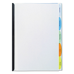 GBC View-Tab Report Cover, Grooved Sliding Bar, 8.5 x 11, Clear/Clear (55766)