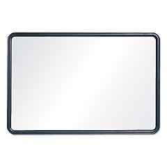 Quartet Contour Dry-Erase Board, Melamine, 24 x 18, White Surface, Black Frame (7551)