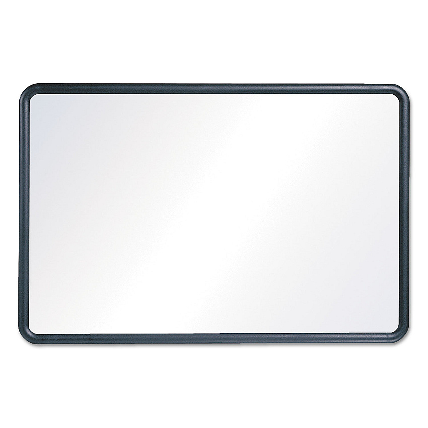 Quartet Contour Dry-Erase Board, Melamine, 24 x 18, White Surface, Black Frame (7551)