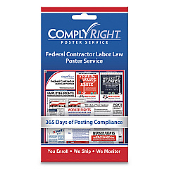 ComplyRight Labor Law Poster Service, "Federal Contractor Labor Law", 4 x 7 (098435)
