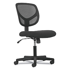 Sadie 1-Oh-One Mid-Back Task Chairs, Supports Up to 250 lb, 17" to 22" Seat Height, Black (VST101)