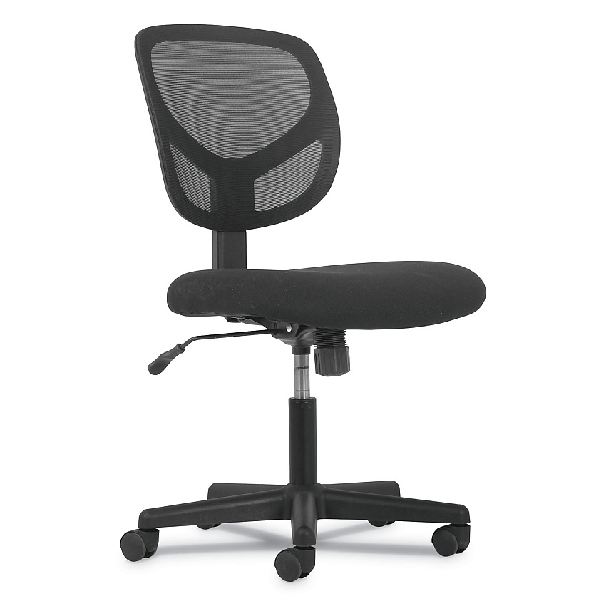 Sadie 1-Oh-One Mid-Back Task Chairs, Supports Up to 250 lb, 17" to 22" Seat Height, Black (VST101)