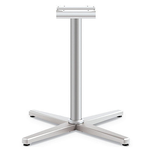 HON Arrange X-Leg Base for 42-48" Tops, 32w x 32d x 28h, Silver (CT29LXPR8)