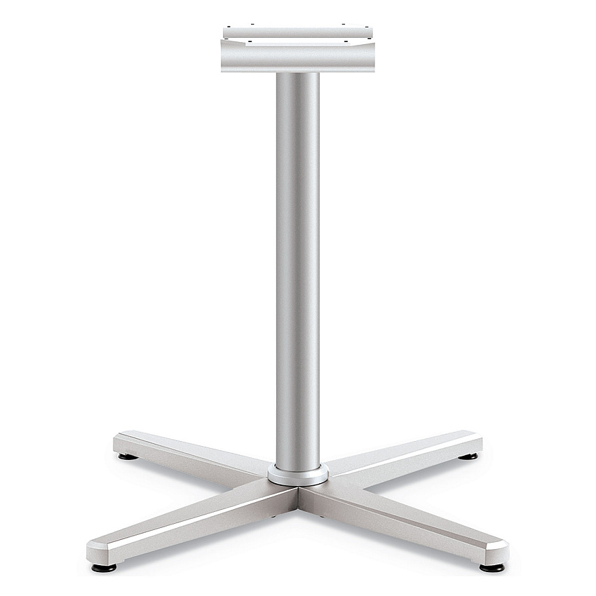 HON Arrange X-Leg Base for 42-48" Tops, 32w x 32d x 28h, Silver (CT29LXPR8)