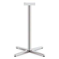 HON Arrange X-Leg Base for 42-48" Tops, 32w x 32d x 40h, Silver (CT42LXPR8)