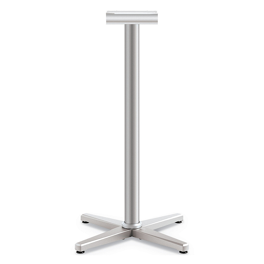 HON Arrange X-Leg Base for 30-36" Tops, 25.59w x 25.59d x 40h, Silver (CT42MXPR8)