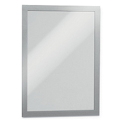 Durable DURAFRAME Sign Holder, 8.5 x 11, Silver Frame, 2/Pack (476823)