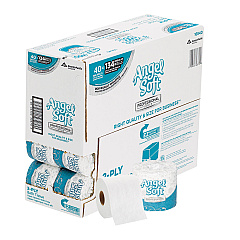 Georgia Pacific Professional Angel Soft ps Premium Bathroom Tissue, Septic Safe, 2-Ply, White, 450 Sheets/Roll, 40 Rolls/Carton (16840)