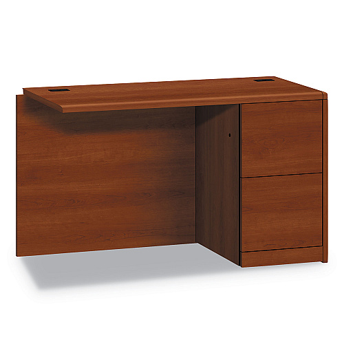 HON 10700 Series Full Right Pedestal Return, 48w x 24d x 29 1/2h, Cognac (10711RCO)