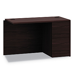 HON 10700 Series Full Right Pedestal Return, 48w x 24d x 29 1/2h, Mahogany (10711RNN)