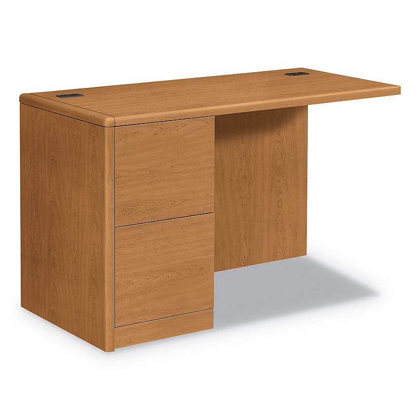 HON 10700 Series Full Left Pedestal Return, 48w x 24d x 29 1/2h, Harvest (10712LCC)