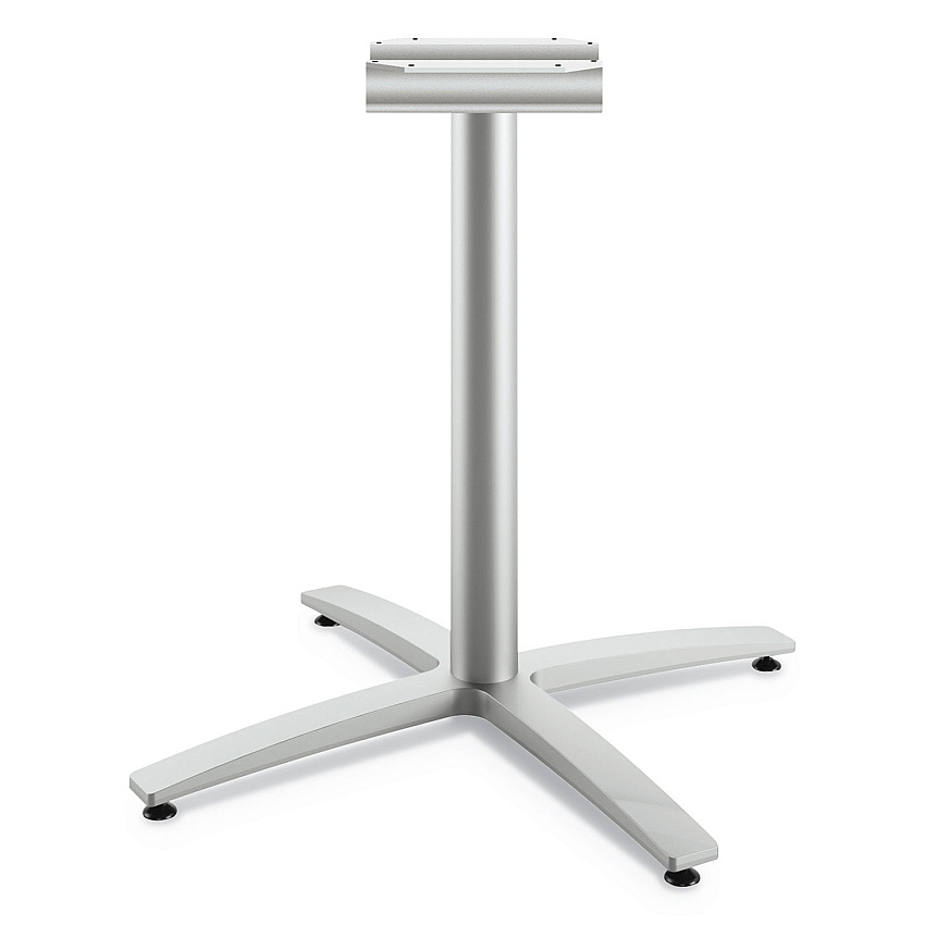 HON Between Seated-Height X-Base for 30"-36" Table Tops, Silver (BTX30SPR8)