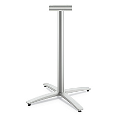 HON Between Standing-Height X-Base for 30"-36" Table Tops, Silver (BTX42SPR8)