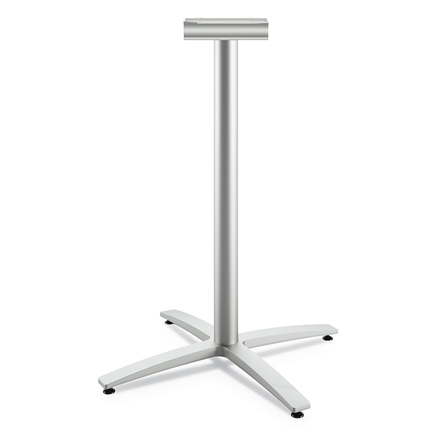 HON Between Standing-Height X-Base for 42" Table Tops, Silver (BTX42LPR8)