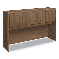 HON Foundation Hutch with Doors, Compartment, 60w x 14.63d x 37.13h, Pinnacle (LM60HUTPNC)