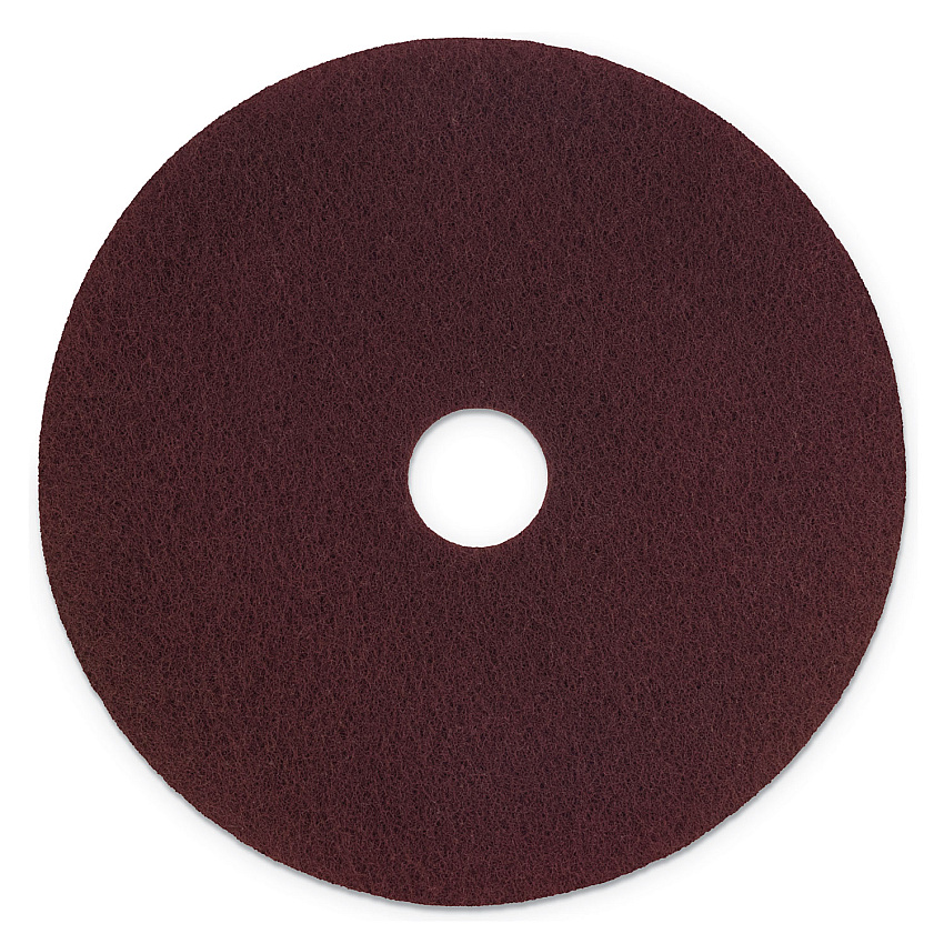 Scotch-Brite Surface Preparation Pad Plus, 17" Diameter, Maroon, 5/Carton (SPPP17)