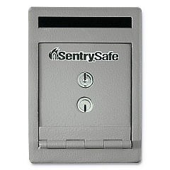 Sentry Safe UC025K Safe, 0.23 cu ft, 6 x 12.3 x 8.5, Silver