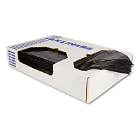 Heritage Linear Low-Density Can Liners, 10 gal, 0.55 mil, 24 x 23, Black, 500/Carton (H4823HK)