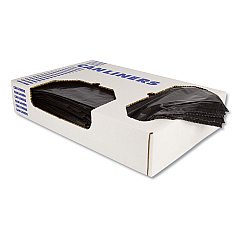 Heritage Linear Low-Density Can Liners, 10 gal, 0.55 mil, 24 x 23, Black, 500/Carton (H4823HK)
