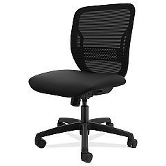 HON Gateway Mid-Back Task Chair, Supports Up to 250 lb, 17" to 22" Seat Height, Black (GVNMZ1ACCF10)
