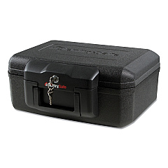 Sentry Safe 1200 Series Fire Chest, 0.18 cu ft, 14.3w x 11.2d x 6.1h, Black
