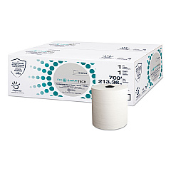 Papernet DissolveTech Paper Towel, 7.5" x 700 ft, White, 6/Carton (410791)