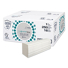 Papernet DissolveTech Paper Towel, 5.3 x 8, White, 250/Pack, 16 Packs/Carton (410338)
