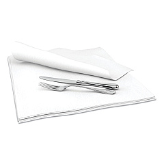 Cascades PRO Select Dinner Napkins, 1-Ply, 15 x 15, White, 1000/Carton (N692)