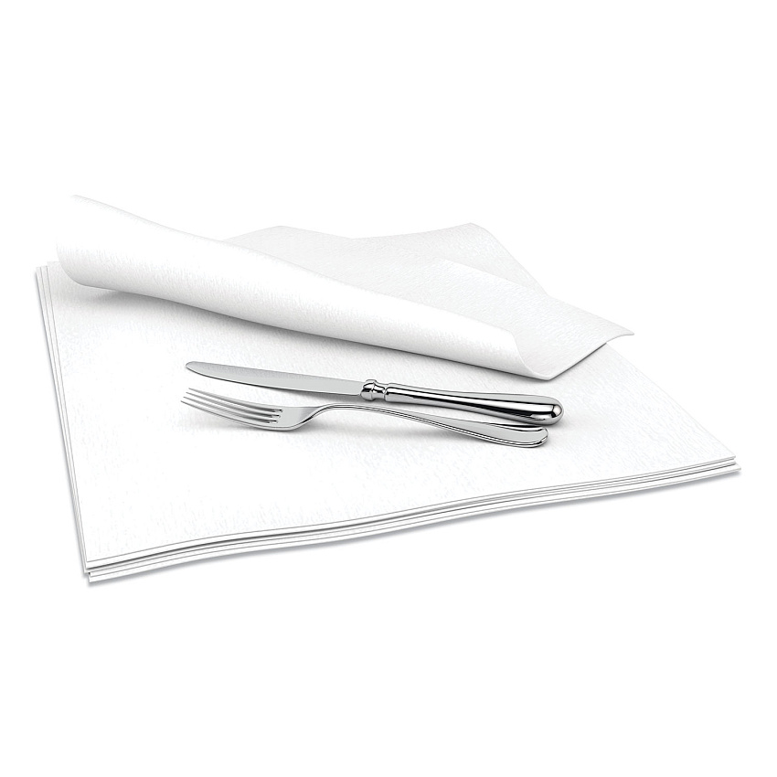 Cascades PRO Select Dinner Napkins, 1-Ply, 15 x 15, White, 1000/Carton (N692)