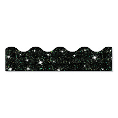 TREND Terrific Trimmers Sparkle Border, 2.75" x 32 ft, Black (T91417)