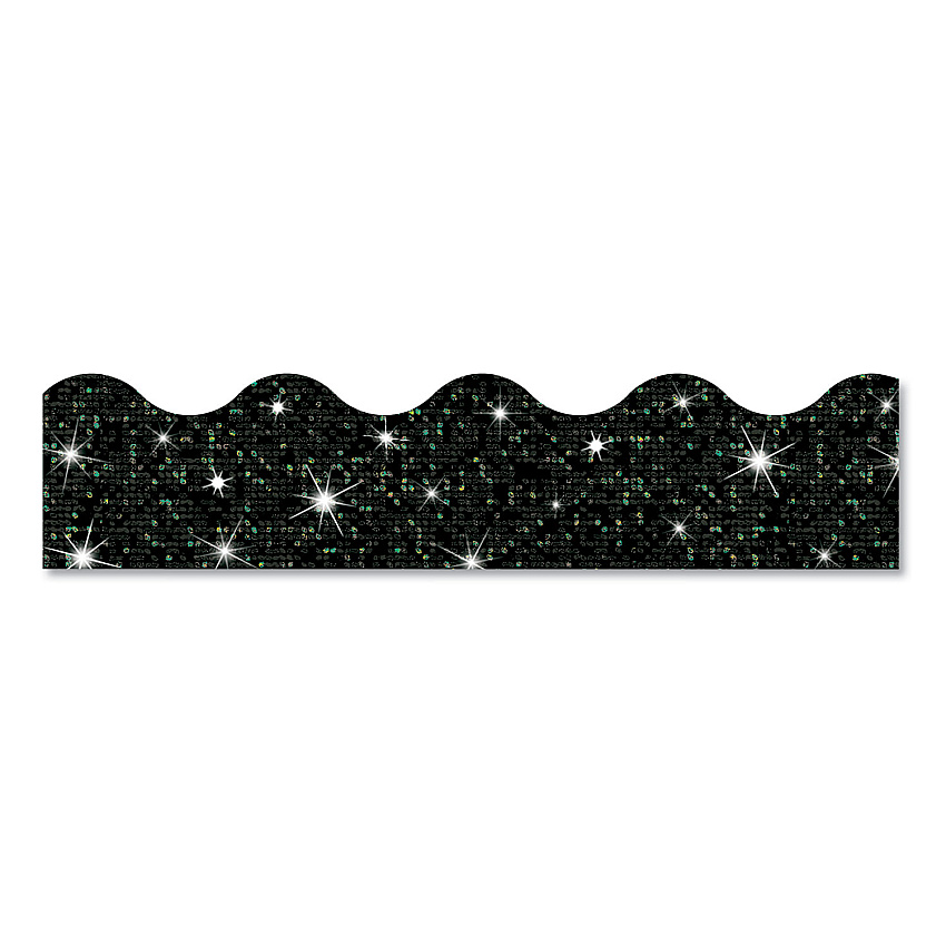 TREND Terrific Trimmers Sparkle Border, 2.75" x 32 ft, Black (T91417)