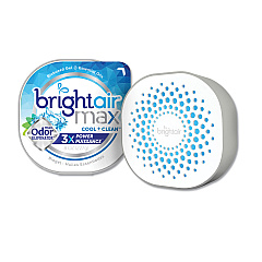 BRIGHT Air Max Odor Eliminator Air Freshener, Cool and Clean, 8 oz Jar, 6/Carton (900437)