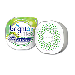 BRIGHT Air Max Odor Eliminator Air Freshener, Meadow Breeze, 8 oz Jar (900438EA)