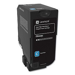 Lexmark 74C1HC0 Cyan Toner Cartridge