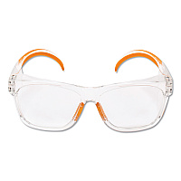 KleenGuard Maverick Safety Glasses, Clear/Orange, Polycarbonate Frame (49301)